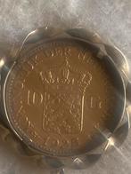 Gouden tientje Wilhelmina 1925 in gouden rand, Koningin Wilhelmina, Losse munt, 10 gulden, Goud