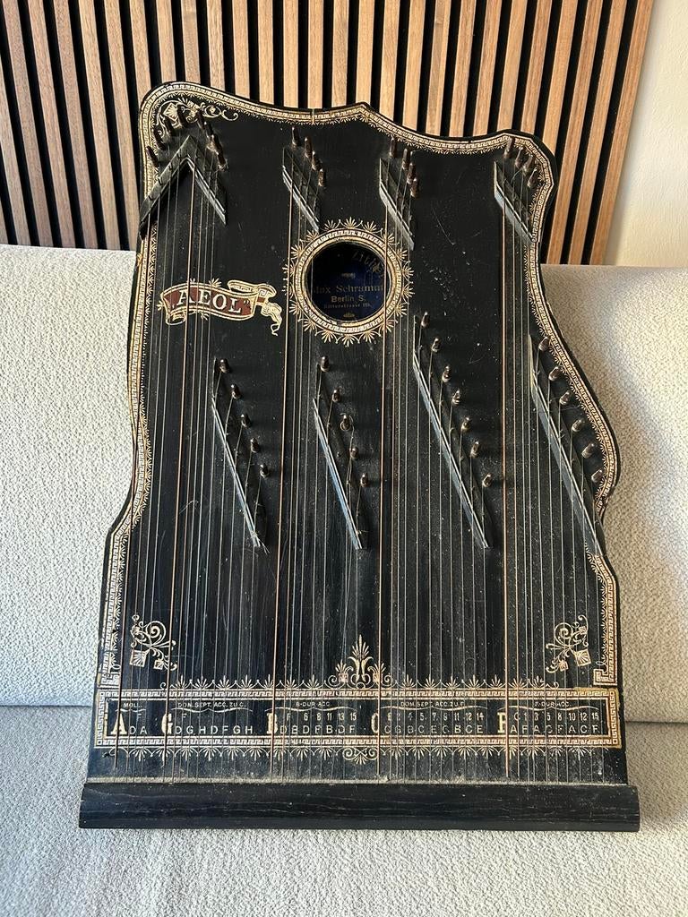 Max Schramm autoharp/citer (zither) eind 19e/begin 20e eeuw, Muziek en Instrumenten, Snaarinstrumenten | Overige, Ophalen, Gebruikt