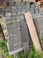cobblestones 10x10x6 zwart, Ophalen, Gebruikt, Klinkers, 10 m² of meer