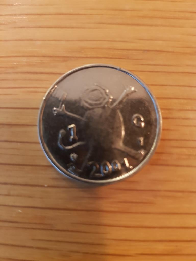 Nederlandse 1 gulden munt 2001 Koningin Beatrix, Ophalen of Verzenden, Koningin Beatrix, 1 gulden, Losse munt