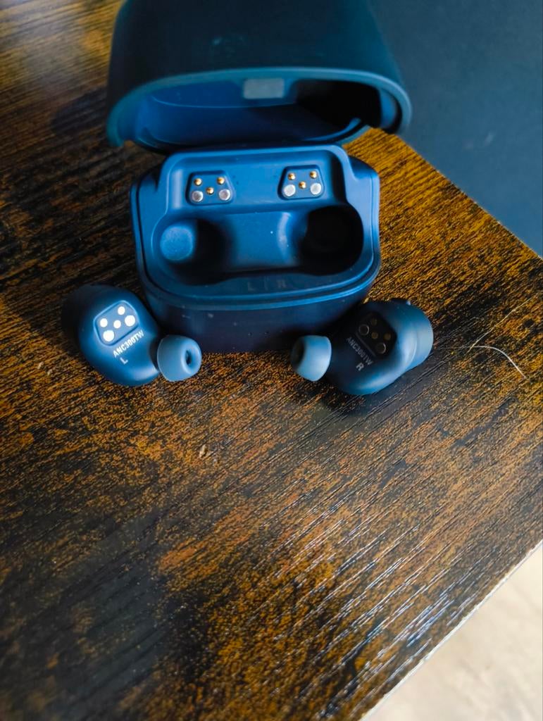 Audio technica earbuds, wireless, noise canceling, Zwart, In gehoorgang (in-ear), Overige merken, Ophalen of Verzenden