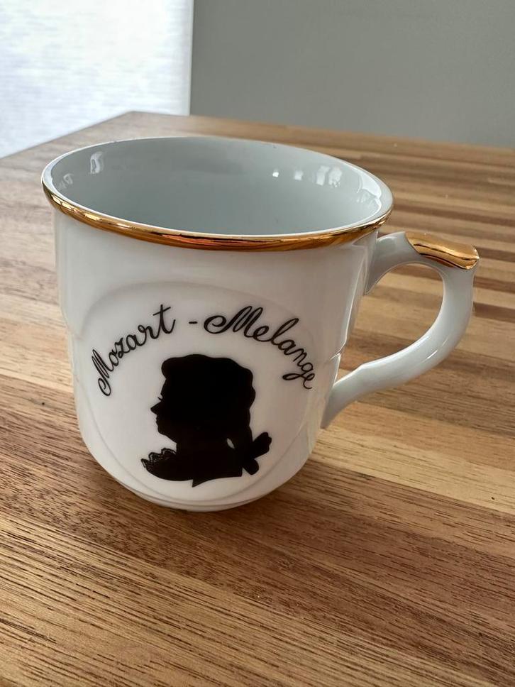 EPIAG porseleinen mok Mozart – goudrand – Tsjechisch servies, Huis en Inrichting, Keuken | Servies, Gebruikt, Kop(pen) en/of Schotel(s)