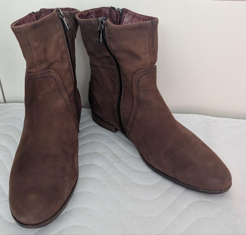 Ecco bruine enkel laarzen maat 39 met ritsen beiderzijds, Ecco, Bruin, Lage of Enkellaarzen, Ophalen of Verzenden