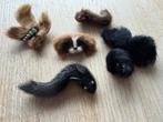 Vintage broches van bont, Ophalen of Verzenden, Zo goed als nieuw, Overige kleuren, Overige materialen