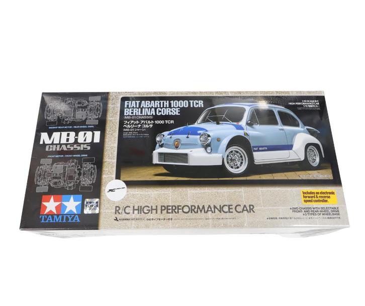 Tamiya 58721 1:10 RC Fiat Abarth 1000TCR MB-01, Hobby en Vrije tijd, Modelbouw | Radiografisch | Auto's, Nieuw, Auto onroad, Elektro