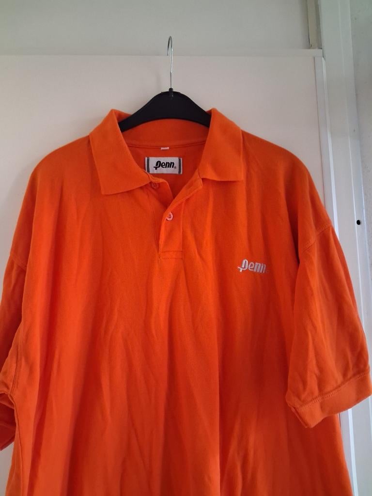 Een oranje poloshirt., Ophalen of Verzenden, Zo goed als nieuw, Maat 56/58 (XL), Oranje