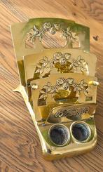 Antieke Art Nouveau bureauset - briefhouder en inktpot, Ophalen of Verzenden