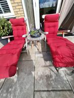 tuinmeubelen, Tuin en Terras, Ophalen, Gebruikt, Teakhout, Verstelbaar