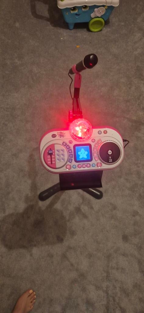 VTECH Karaoke Set Roze, Ophalen of Verzenden, Gebruikt, Complete set