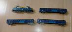 3 sets Lima treinen met rails en originele trafo., Hobby en Vrije tijd, Modeltreinen | H0, Ophalen, Gelijkstroom, Lima, Gebruikt