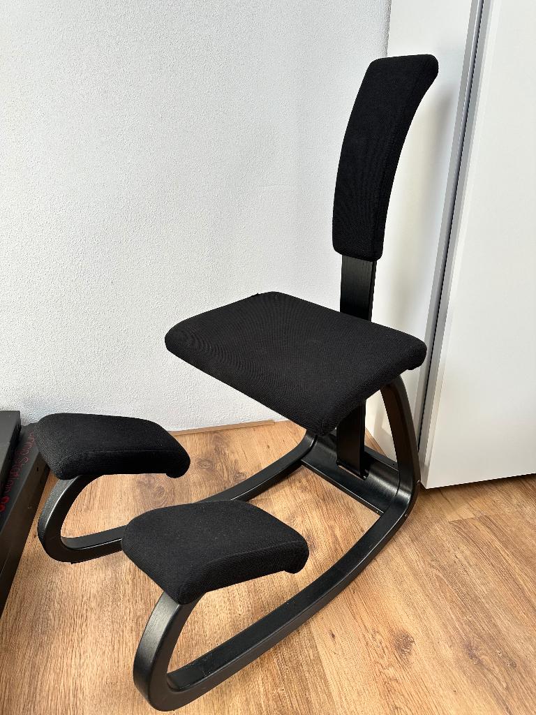 Stokke / Varier bureaustoel “Balans” zwart als nieuw, Huis en Inrichting, Bureaustoelen, Ophalen, Zwart, Zo goed als nieuw, Bureaustoel