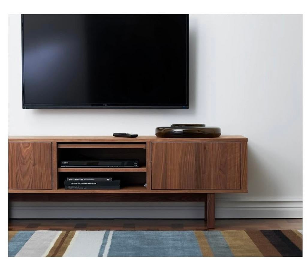 IKEA Stockholm TV-meubel met 3 klepdeurtjes, Huis en Inrichting, Ophalen, Gebruikt, 150 tot 200 cm, Minder dan 100 cm