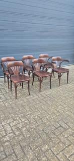 Stoelen cafe horeca mancave thuisbar, Huis en Inrichting, Ophalen, Gebruikt, Bruin, Geen