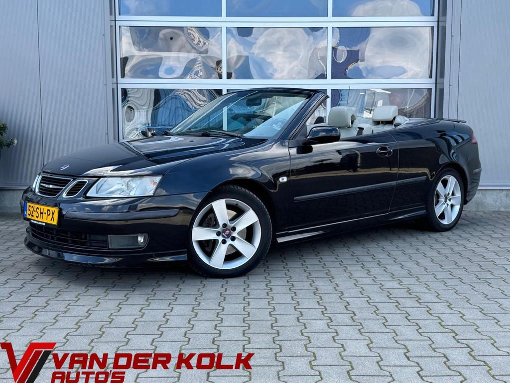 Saab 9-3 Cabrio 2.8 V6 T Aero 20 Years Edition | Leder | Nav, Gebruikt, Cabriolet, 4 stoelen, Zwart