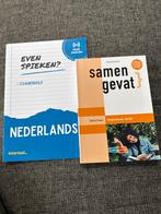 Examenhulp Nederlands: Samengevat & Even Spieken (HAVO/VWO), Ophalen of Verzenden, Zo goed als nieuw, HAVO, Nederlands