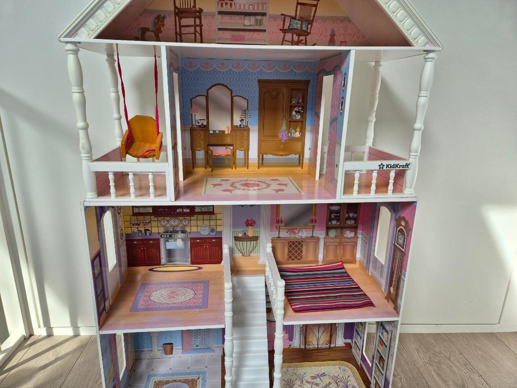 Kidscraft Poppenhuis Savannah, Kinderen en Baby's, Speelgoed | Poppenhuizen, Ophalen, Zo goed als nieuw, Poppenhuis