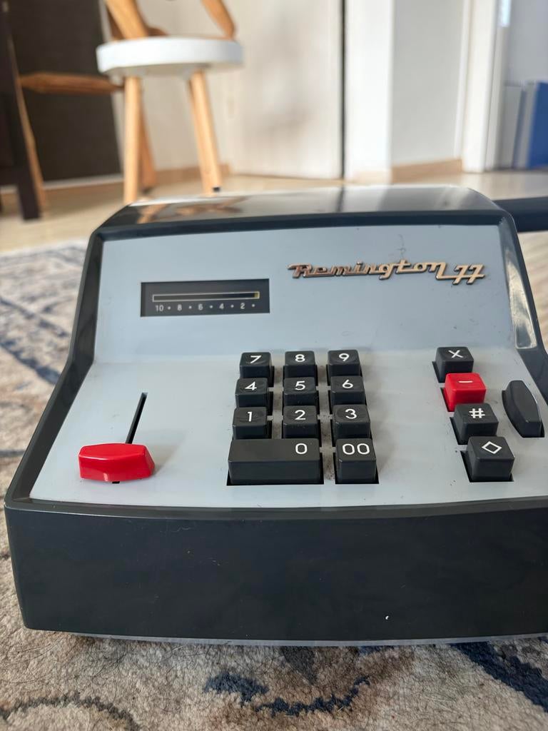 Vintage Remington 77 Rand-telmachine  gemaakt in de jaren 70, Ophalen of Verzenden, Grafische rekenmachine, Gebruikt