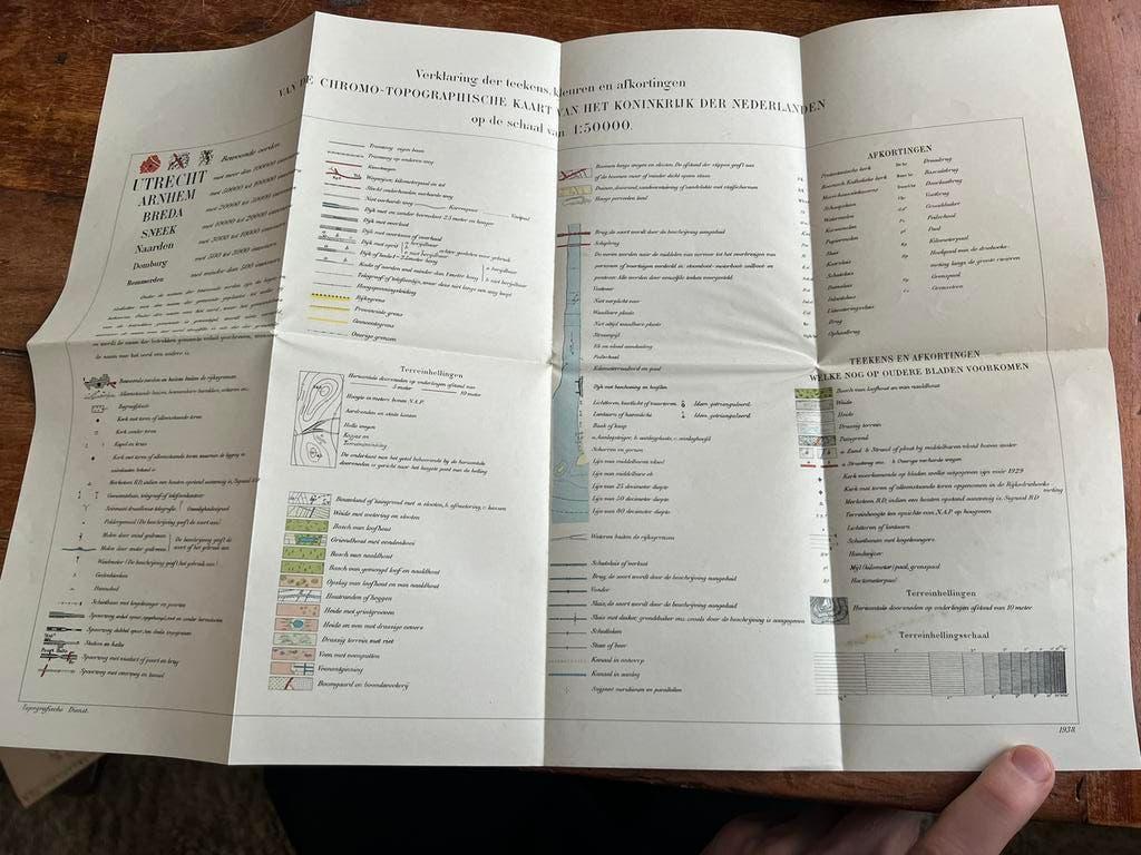 Nederlands mobilisatie verklaring stafkaart officier 1938, Verzamelen, Ophalen of Verzenden, Nederland