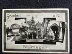 Oude ansichtkaart Groeten uit Nijmegen (1957), Verzamelen, Ophalen of Verzenden, 1940 tot 1960, Gelopen, Gelderland