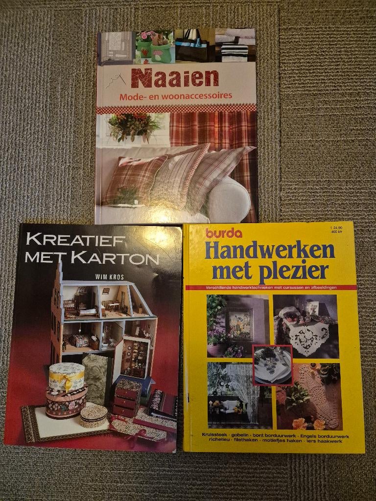 3x hobby boek, handwerk, naaien en knutsel, Ophalen of Verzenden, Zo goed als nieuw, Overige onderwerpen