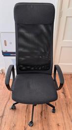 IKEA MARKUS Bureaustoel - Vissle donkergrijs, Huis en Inrichting, Bureaustoelen, Ophalen, Gebruikt, Grijs, Bureaustoel