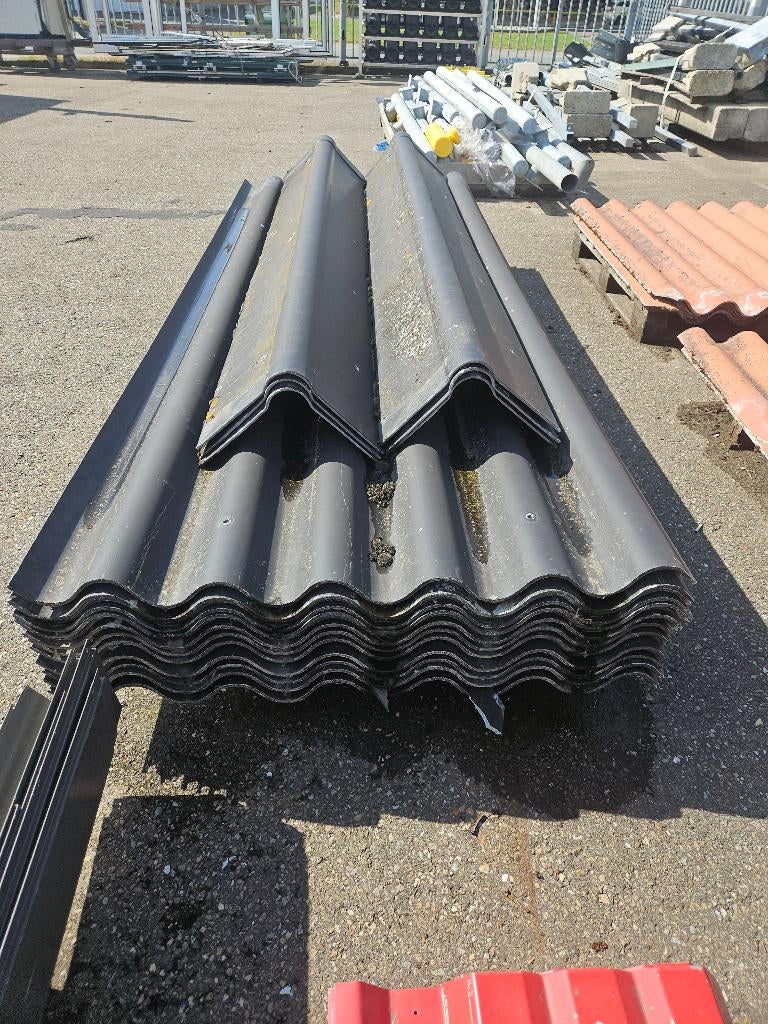 Golfplaten vezelcement platen ( 316 ), Ophalen, Overige materialen, Zwart, Nnb