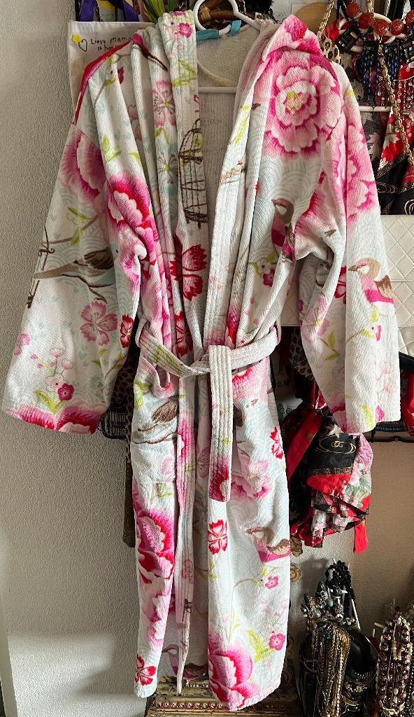 Birds in Paradise white wit design badjas Pip Studio nieuw M, Kleding | Dames, Huispakken, Nieuw, Maat 42/44 (L), Wit, Ophalen of Verzenden