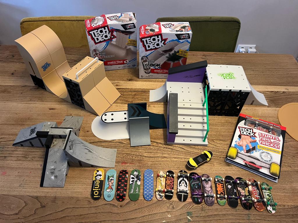 Tech Deck - grote verzameling - skatepark/ skateramp, Ophalen, Gebruikt