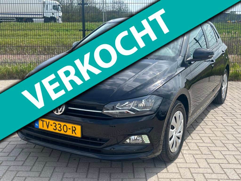 Volkswagen Polo 1.0 TSI Comfortline | Carplay | Navi | Airco, Auto's, Volkswagen, Voorwielaandrijving, Zwart, Origineel Nederlands