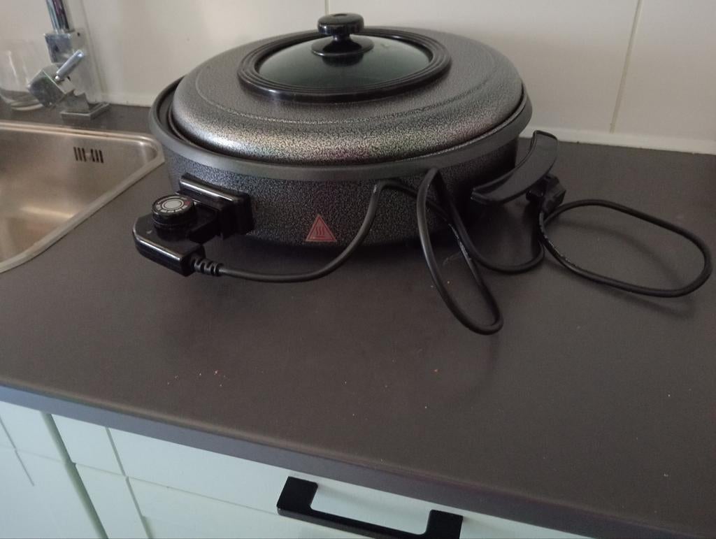 Elektrische pan / pizza pan, Witgoed en Apparatuur, Ophalen, Gebruikt
