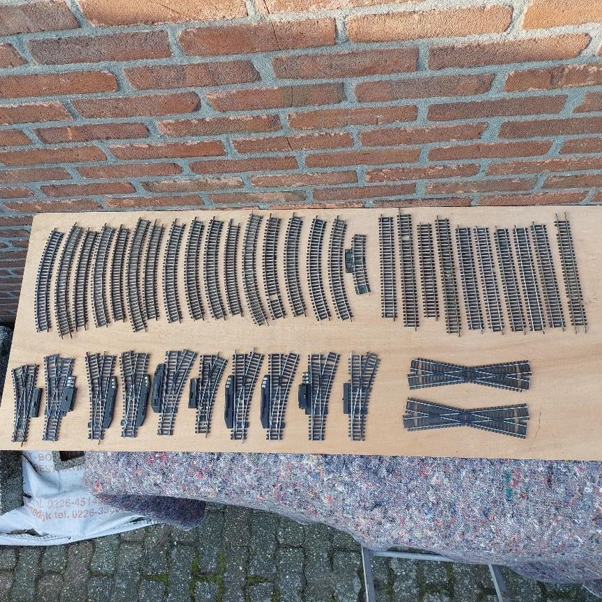 Fleischmann / Lima HO wissels ,  spoordelen, Gebruikt, Gelijkstroom, Fleischmann, Rails