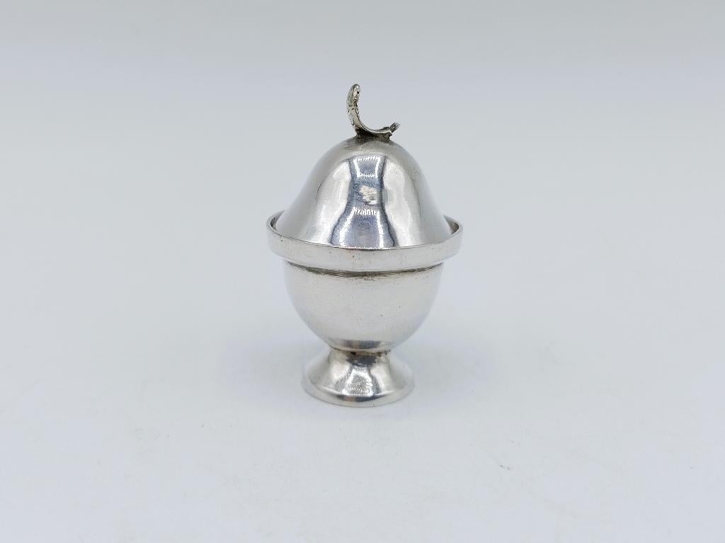 Zilveren miniatuur tabakspot, H. Duller, Amsterdam, 1778, Verzenden, Zilver