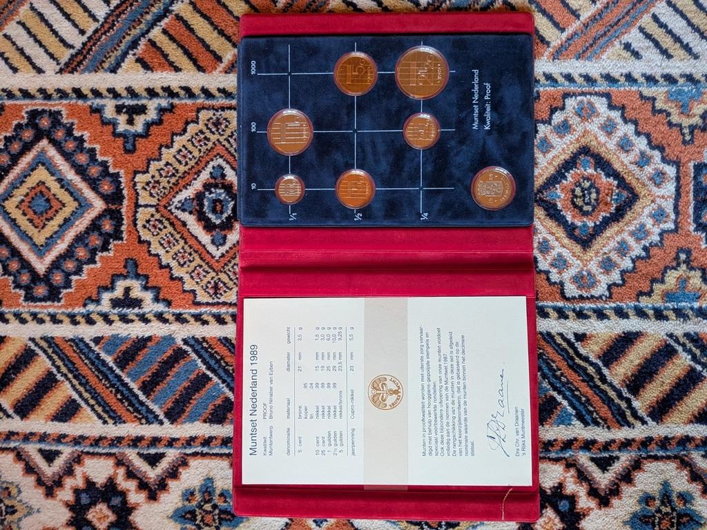 Muntenverzameling gulden muntset Nederland 1989, Ophalen of Verzenden, Koningin Beatrix