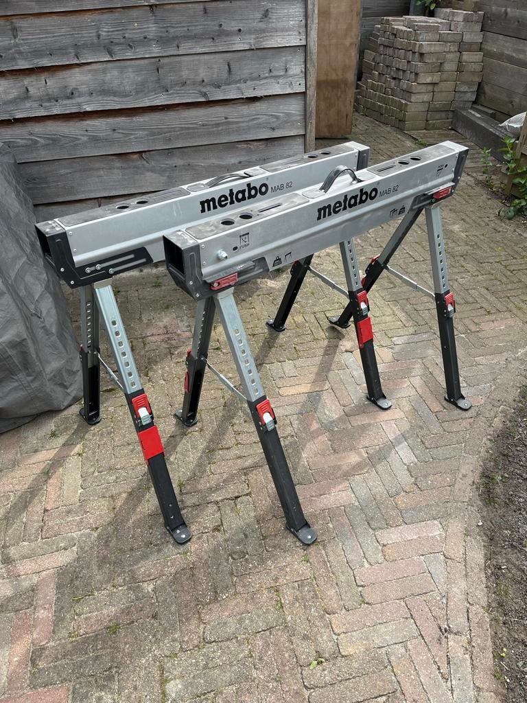 Metabo MAB 82 schragen - Set van 2, Ophalen of Verzenden, Gebruikt, 70 tot 120 cm