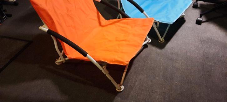 strandstoelen, Tuin en Terras, Ligbedden, Zo goed als nieuw, Metaal, Inklapbaar, Ophalen