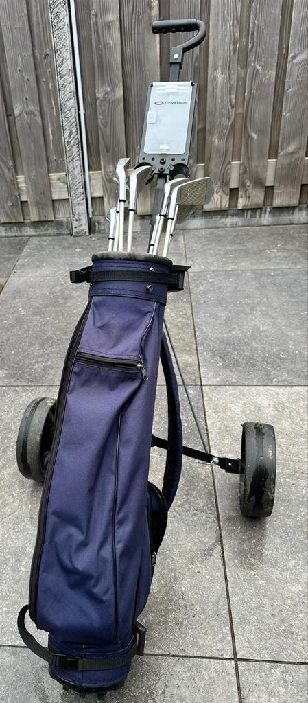 Golftrolley en dames golfset ijzers rechts met tas golfkar, Ophalen, Gebruikt, Set, Overige merken