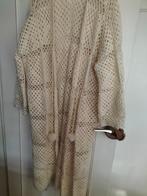 Nieuw lang gehaakt vest gebroken wit/creme, Ophalen of Verzenden, Nieuw, Wit, Trui of Vest