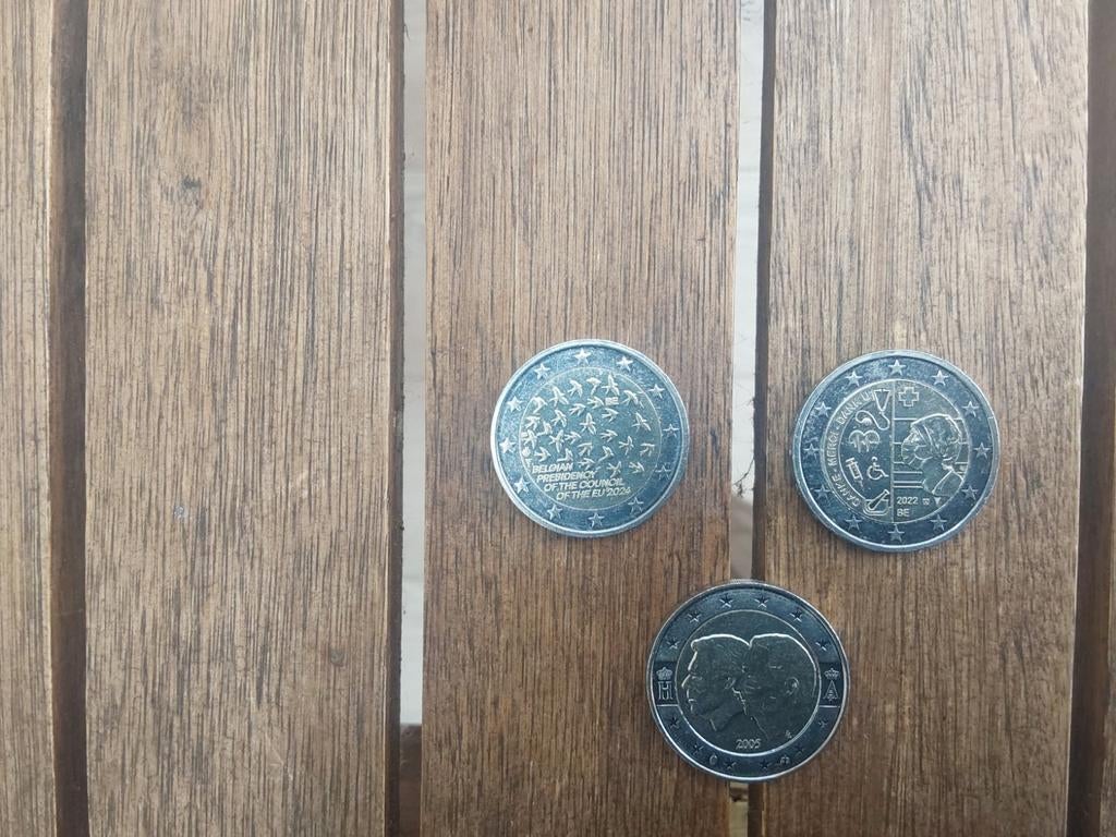 Zeldzame 2 euromunten - België 2005, 2020, 2022, Postzegels en Munten, Munten | Europa | Euromunten, Ophalen of Verzenden, België