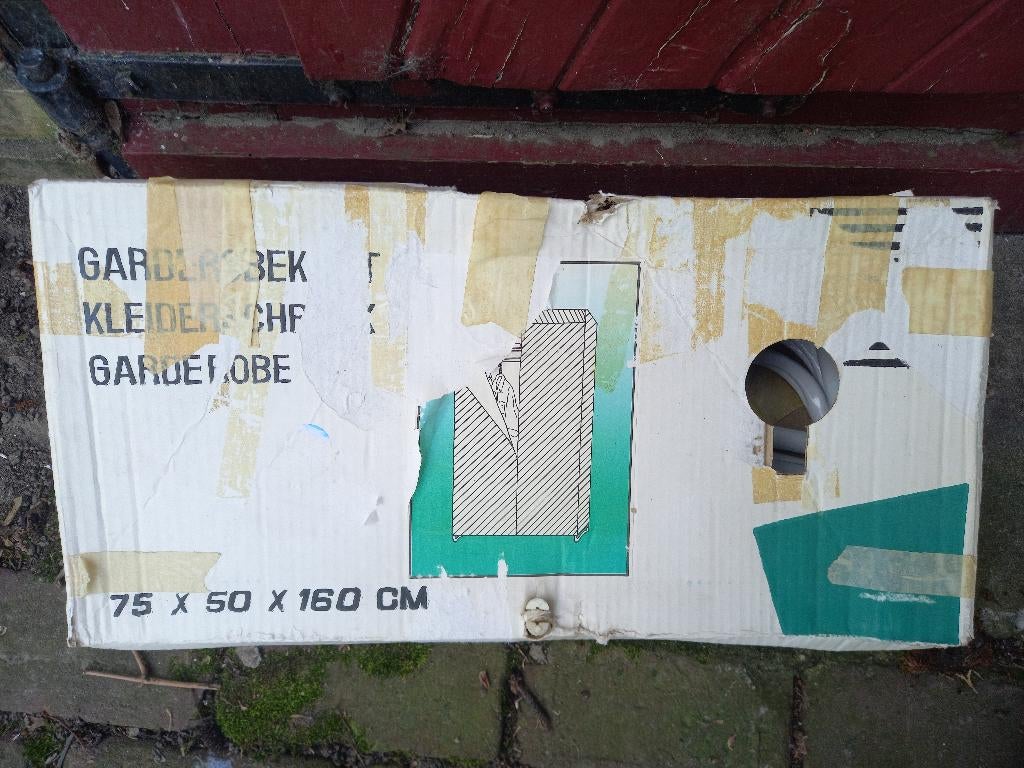 stoffen kledingkast, Huis en Inrichting, Kasten | Kledingkasten, Overige materialen, Gebruikt, Met plank(en), 150 tot 200 cm