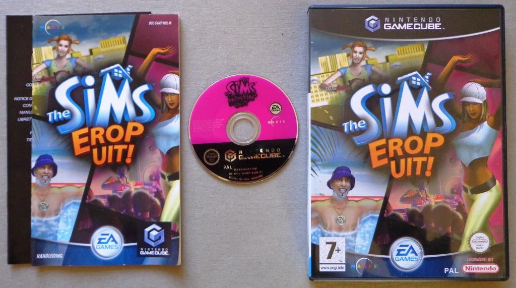 The Sims Erop Uit voor de Nintendo GameCube Compleet, Spelcomputers en Games, Games | Nintendo GameCube, 1 speler, Ophalen of Verzenden