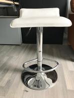 barkruk, chroom met kunstlederen zitting, hoogte verstelbaar, Huis en Inrichting, Barkrukken, Ophalen, 60 tot 90 cm, In hoogte verstelbaar