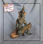 Bronzen Thai beeld – 13,5 cm, Ophalen of Verzenden
