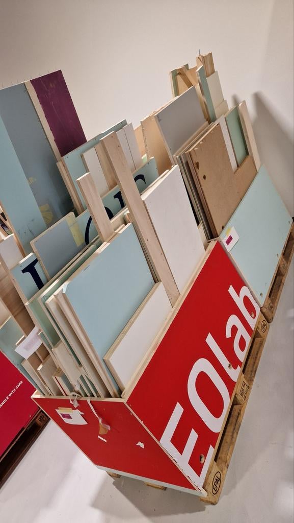 2 kratten met patij multiplex gebruikt, Ophalen, Gebruikt, Minder dan 25 mm, Overige typen