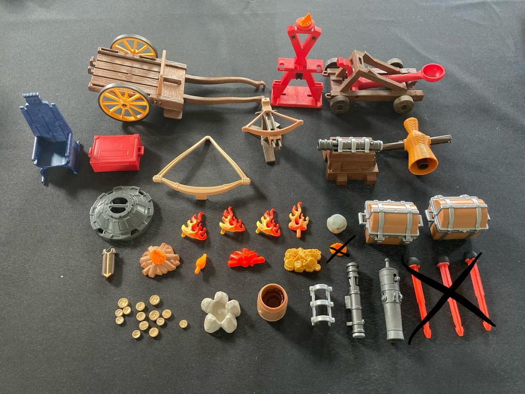 Playmobil piraten, ridder accessoires., Kinderen en Baby's, Speelgoed | Playmobil, Ophalen of Verzenden, Zo goed als nieuw