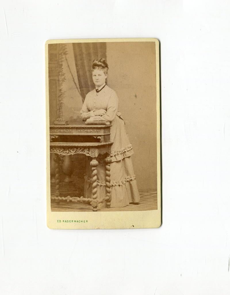 Carte de Visite. E.D. Radermacher. Rotterdam., Foto, Ophalen of Verzenden, Zo goed als nieuw, Voor 1940