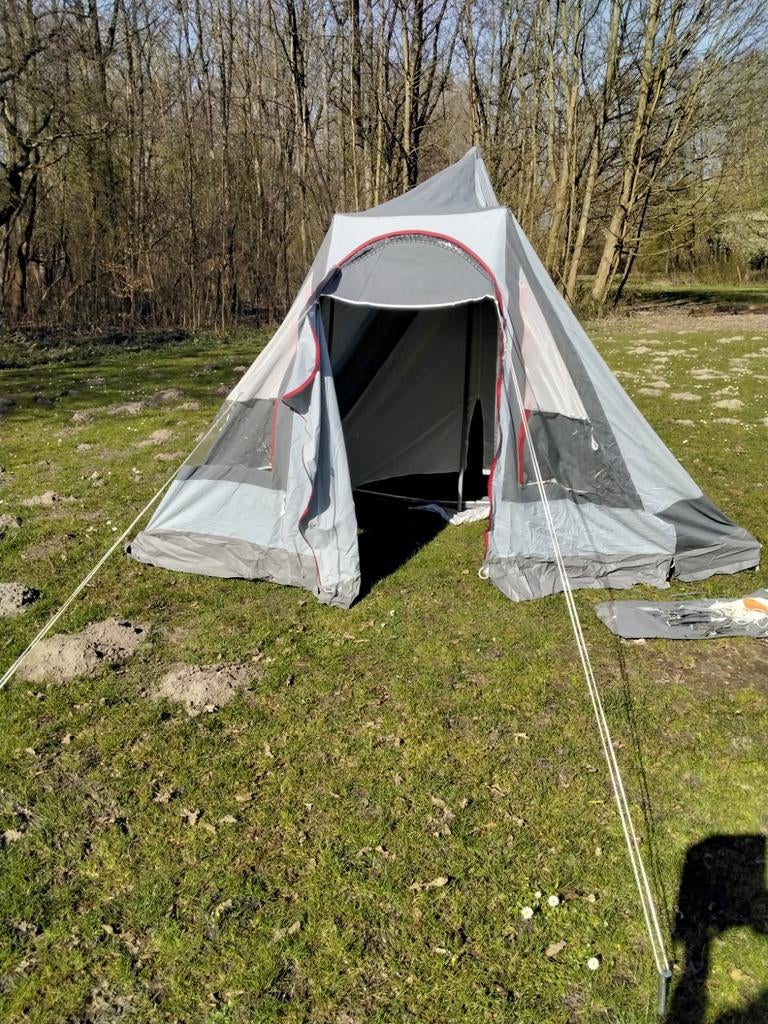 De wit pyramidetent, Caravans en Kamperen, Tenten, Ophalen