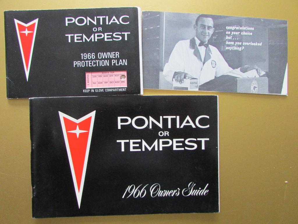 1966 Pontiac owner's manual, Engels, Ophalen of Verzenden