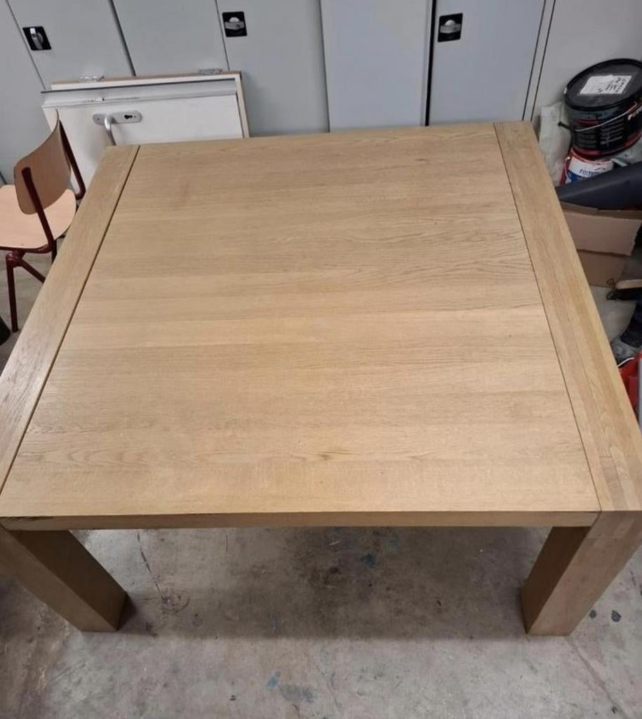 Eiken Vergadertafel 150x150, Ophalen of Verzenden