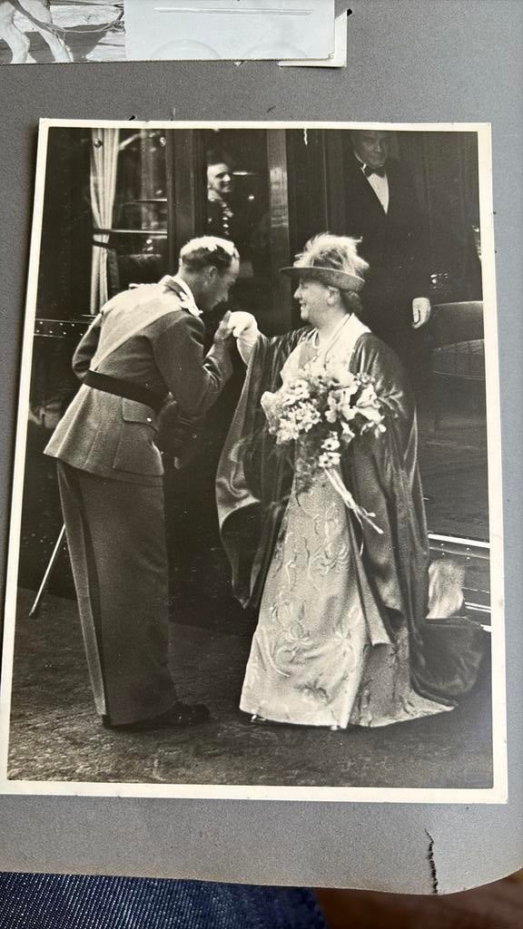 Oude kaart 1939 wilhelmina Leopold België koningshuis, Verzamelen, Koninklijk Huis en Royalty, Ophalen of Verzenden, Zo goed als nieuw