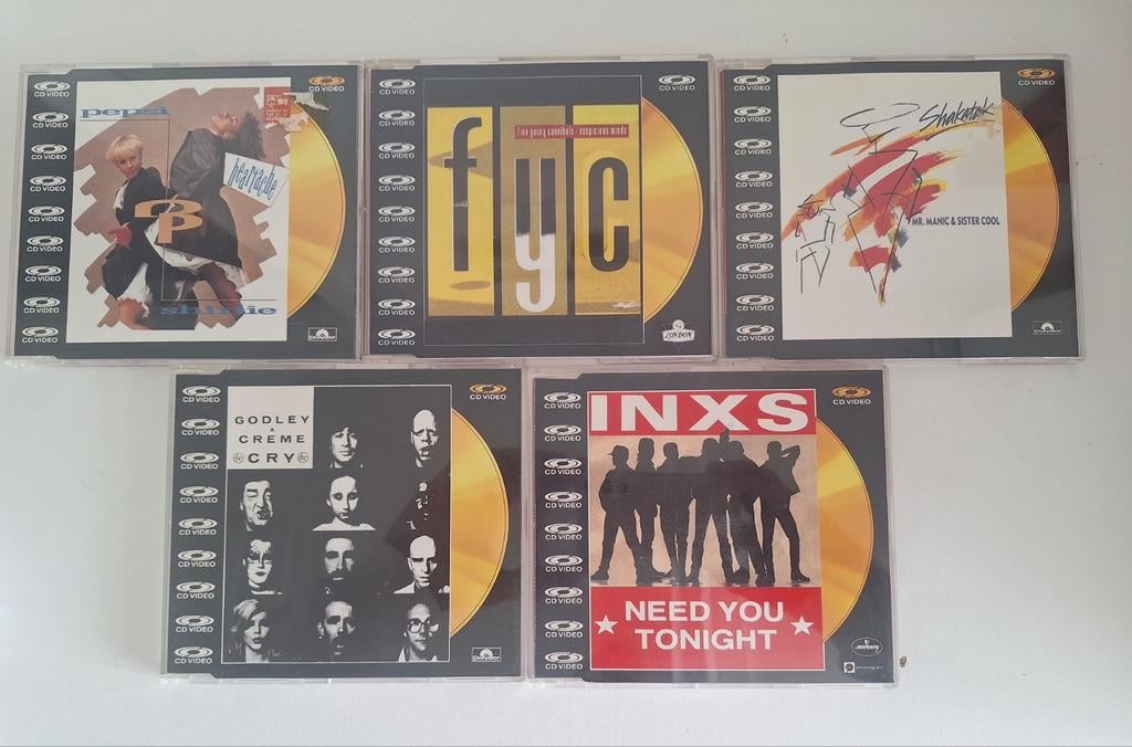 5x cd video inxs fine young canibals.., Verzenden, Zo goed als nieuw